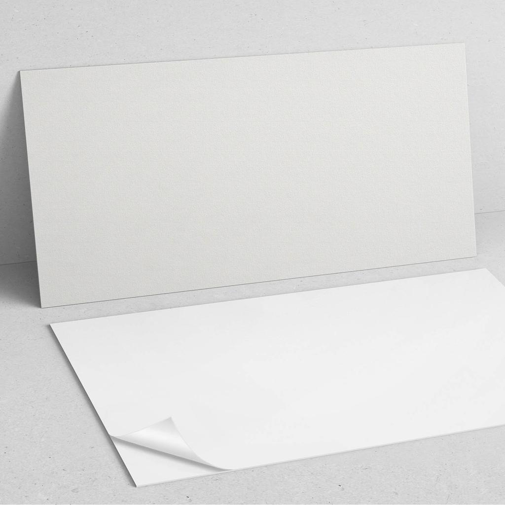 Self-Adhesive Vinyl Panel With Decorative Print 100x50 Cm Gray Color