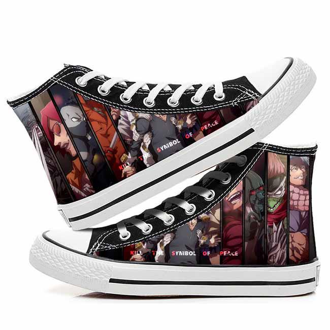 

Нове аніме My Hero Academia Cosplay Casual Graffiti High Help Canvas Shoes Cos Hip Hop Student Shoes 39