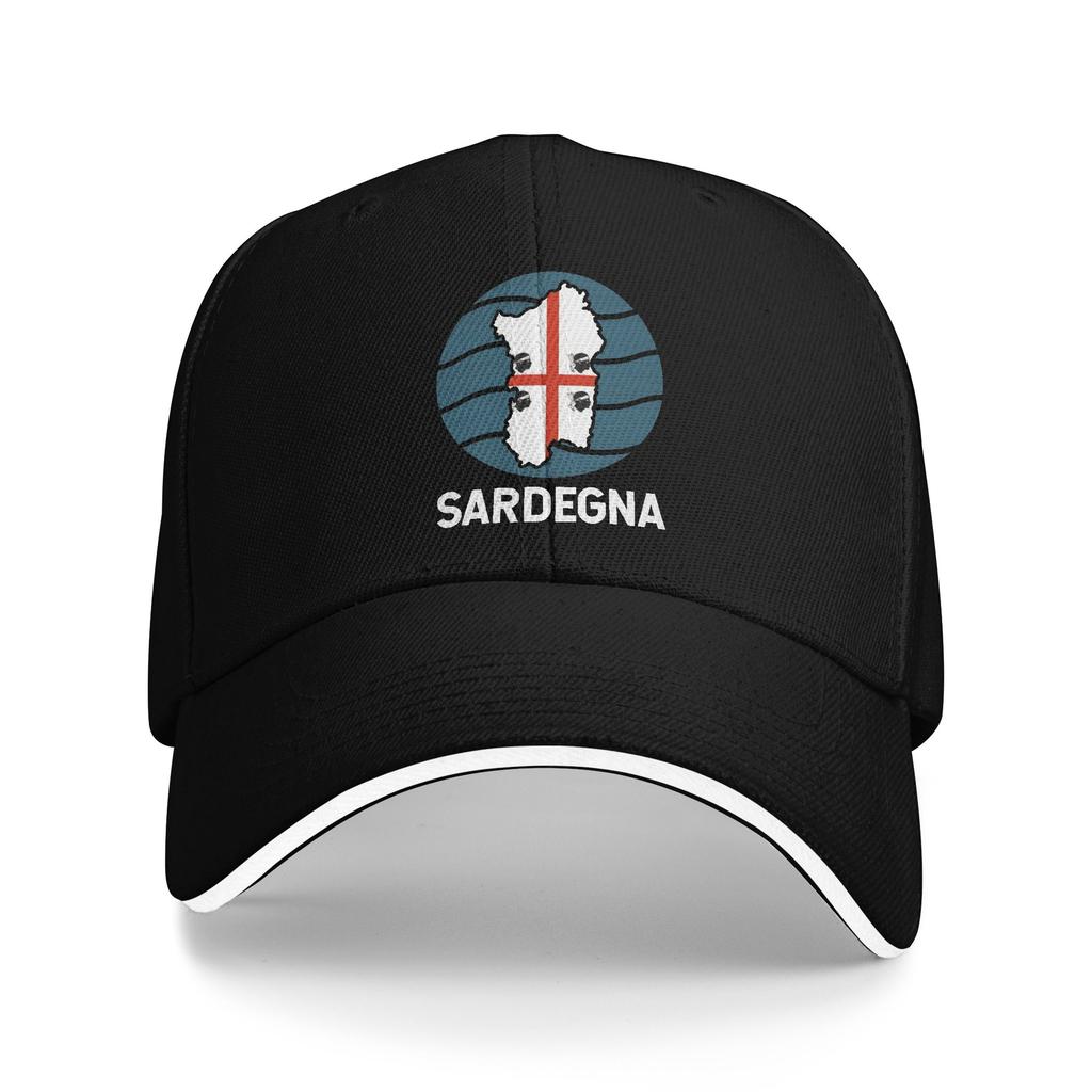 Sardinia Flag Sandwich Caps Unisex ,Hip-Hop,Baseball Cap Sandwich Hat Breathable Polyester Cap Summer Hat