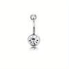 Bobisty Navel Ring 14G Heart Snake Butterfly CZ Dangling Belly Ring for Women Stunning Belly Button Piercing Jewelry