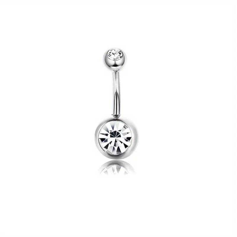 

Bobisty Navel Ring 14G Heart Snake Butterfly CZ Dangling Belly Ring for Women Stunning Belly Button Piercing Jewelry Geometric&Navel & Bell Button Rings&Body