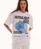 MATCHGLOBE Peaches Oversized Tee (White)
