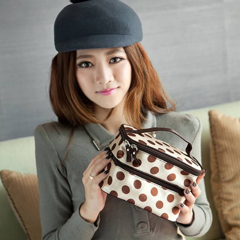 Bag Double Makeup Large Capacity Toiletries Storage Bags Tote Fashion Handbag