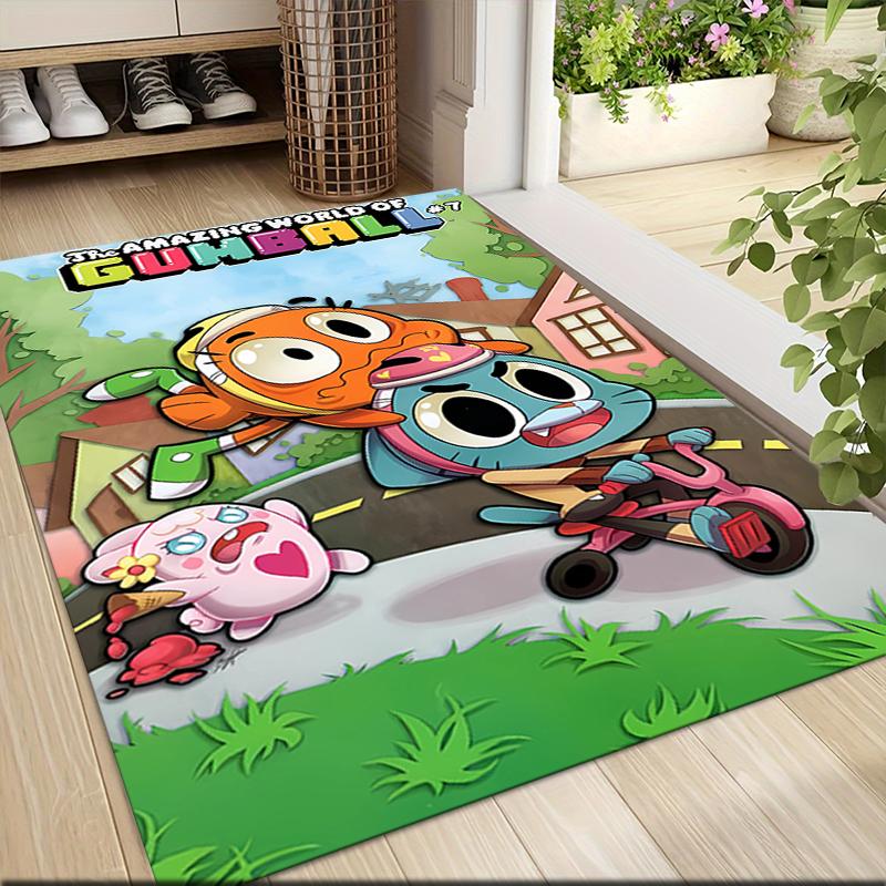 1Pc Bunny Friends Adventure Carpet Rug Customizable Soft Washable Antislip Home Living Room Sofa Mats Personalized Rug 0917291