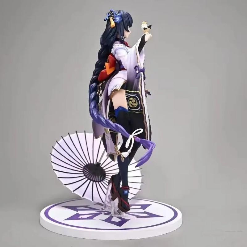23cm Genshin Impact Anime Figure Raiden Shogun Sexy Figures Pvc Action Collection Adult Model Doll Toys Birthday Gifts for Kids