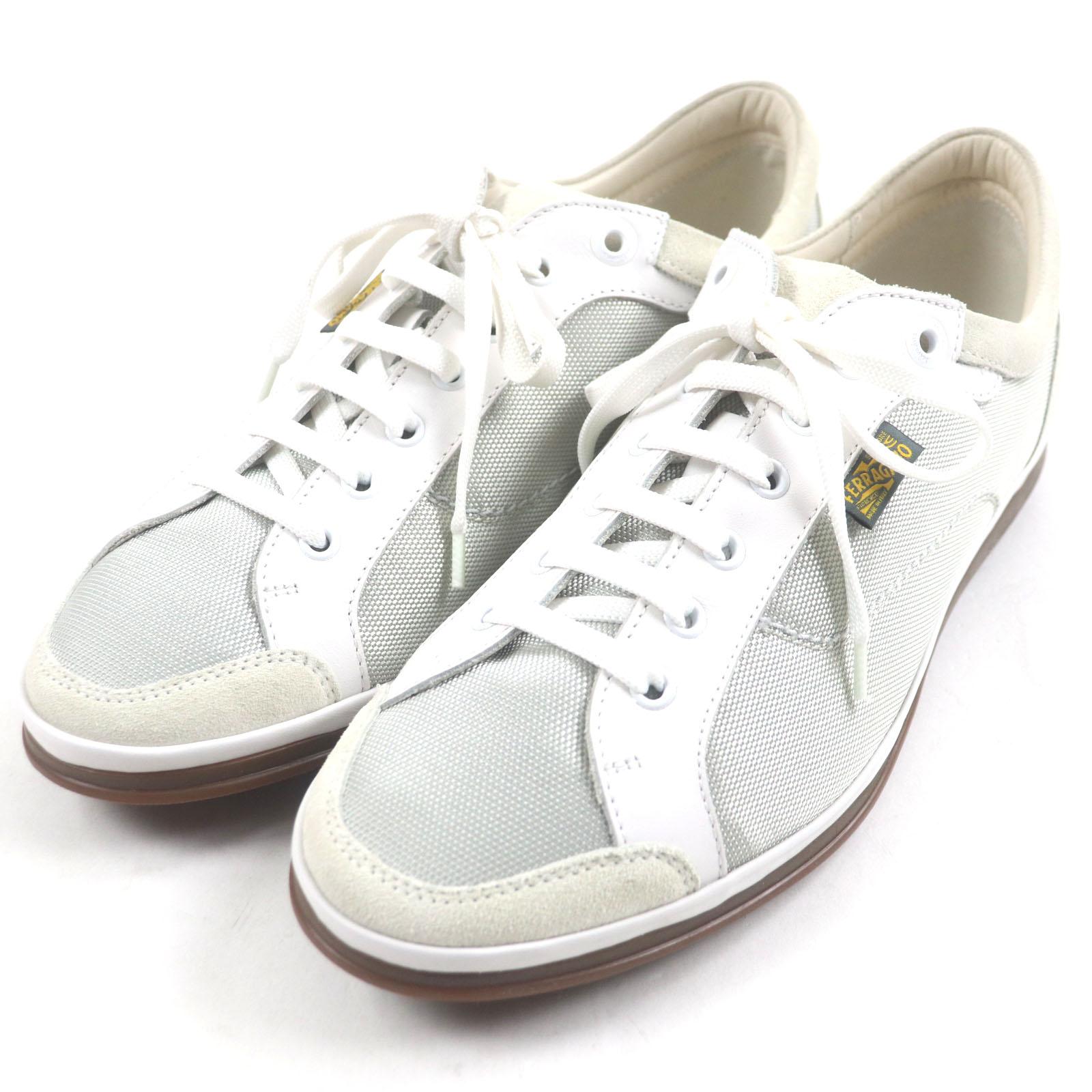 Excellent Salvatore Ferragamo Low cut sneakers gray mesh mens 8 Used