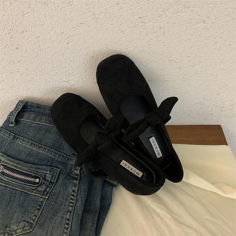 Fashion IPPEUM Mary Jane Shoes 2025 New Fashion Round Toe Ballet Flats Shoes For Women