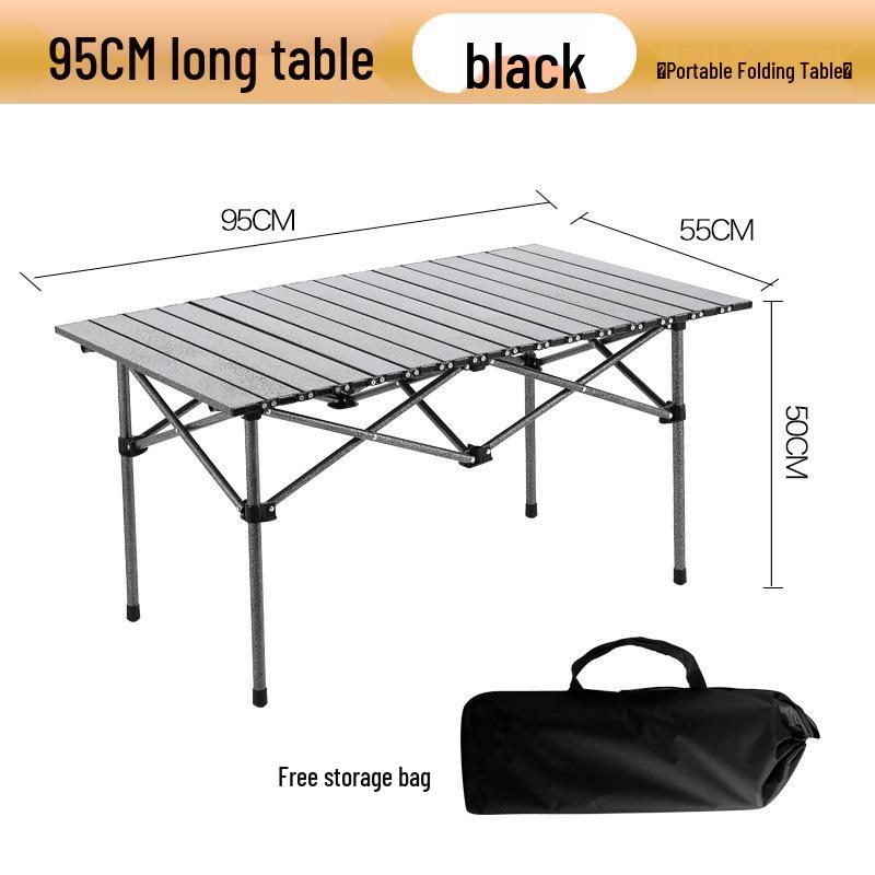 Verstellbarer Outdoor-Roll-up-Klapptisch für Camping und Grillen
