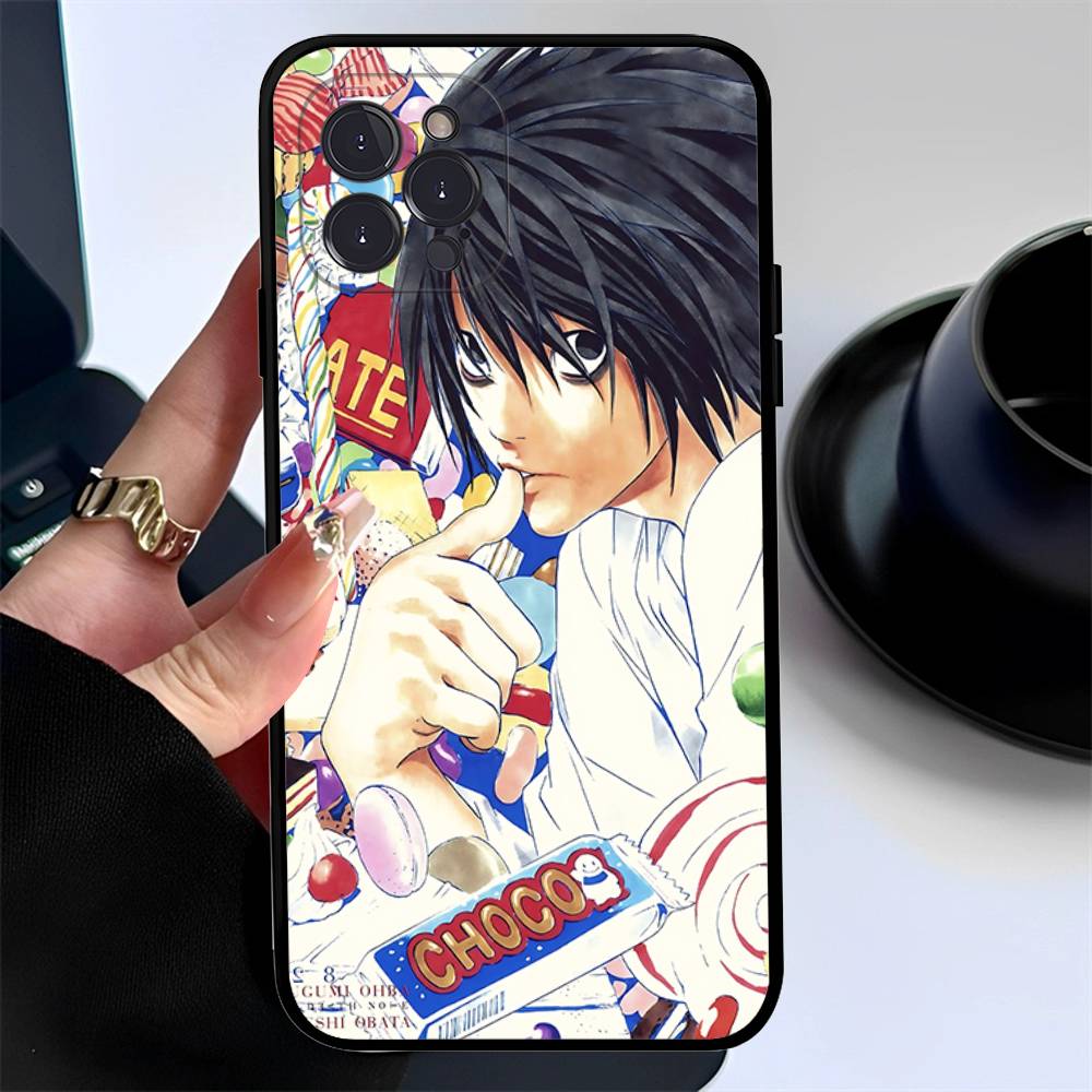 Japan Anime Death Note For IPhone 17 16 15 14 13 12 11 Pro Max Plus Shockproof Black Soft Phone Cover