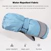 Atmungsaktive Skihandschuhe Verstellbare Schnalle Schneehandschuhe Fingerhandschuhe für Jungen und Mädchen Outdoor-Aktivitäten