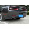 2pcs Rear Fog Light Lamp Trim Cover Decor for Dodge Challenger 2015+Carbon Fiber