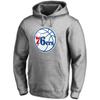 Fanatics NBA Philadelphia 76ers Team Logo Hoodie (US Small, Gray) [Parallel Import]