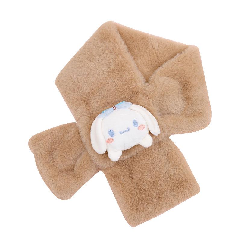 2025 Kinder Cartoon Plüsch Imitation Kaninchenfell Schal - Herbst/Winter Festlicher Nackenwärmer