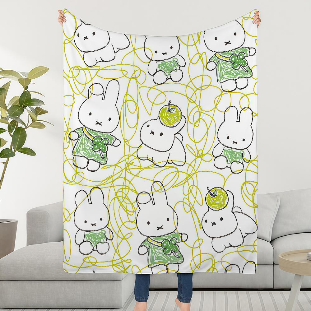 M-MiffyS-ES Cartoon Cute Blanket Soft Warm Furry Throw Super Kids Toys Bed Sofa Car Cradle