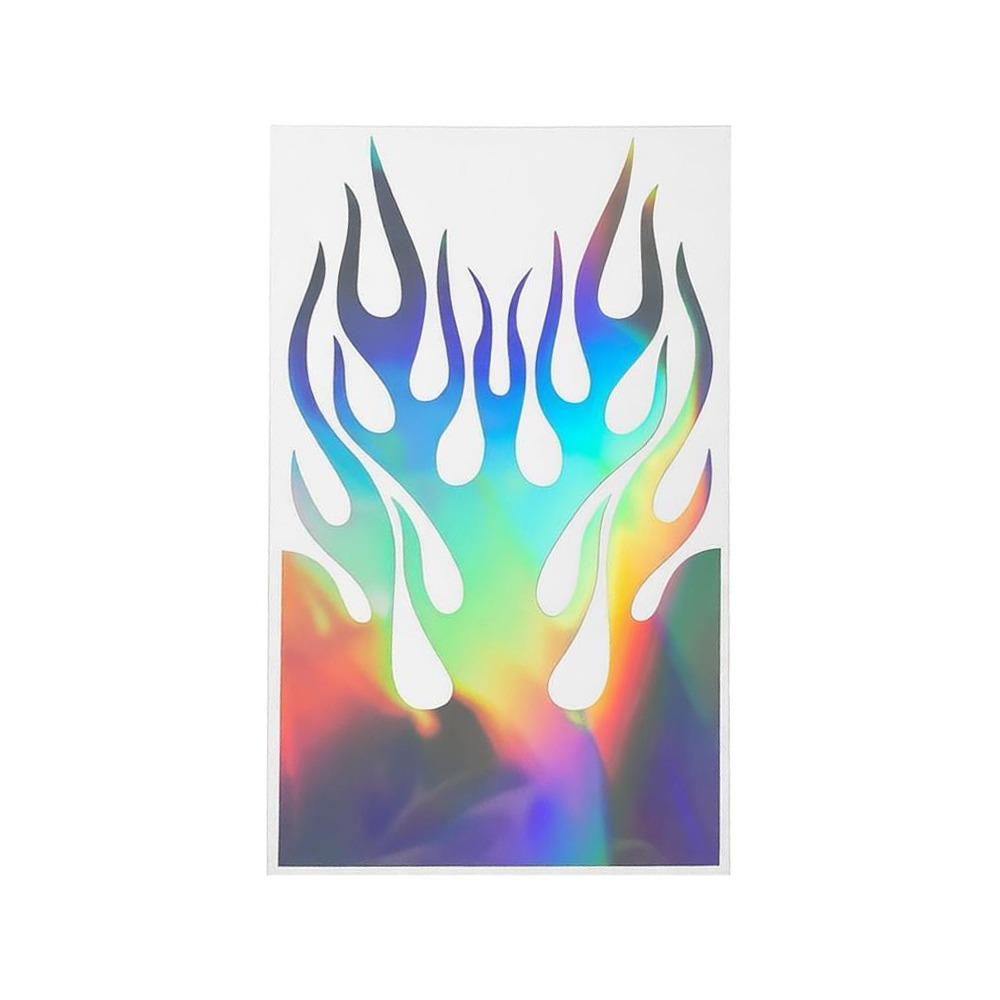 Reflective Design Reflective Decal Waterproof Racing Stripes Decal Motorcycle Decoration Multicolor-25x 15cm
