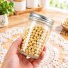 500ml Transparent Glass Storage Jar with Metal Screw Lid