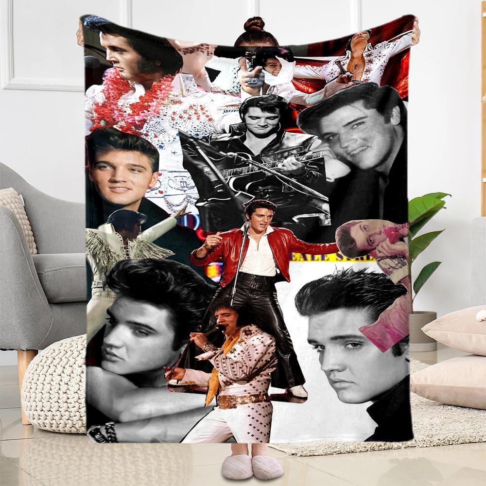 Elvis Decke Ultraweich Perfekt für Bett Couch Bettwäsche Für Alle Jahreszeiten Moderner Stil Perfektes Geschenk für Verwandte und Freunde