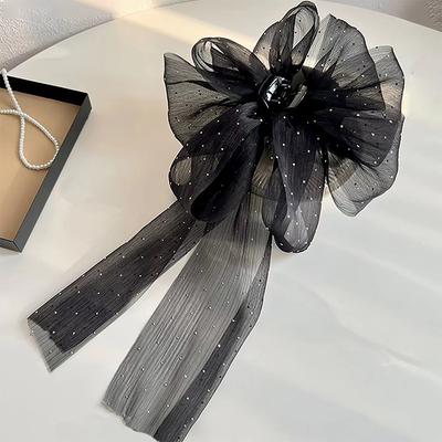 Large Bow Hair Claw Clip Super Fairy Temperament Headdress Women Hair Clip Sweet Hair Accessories