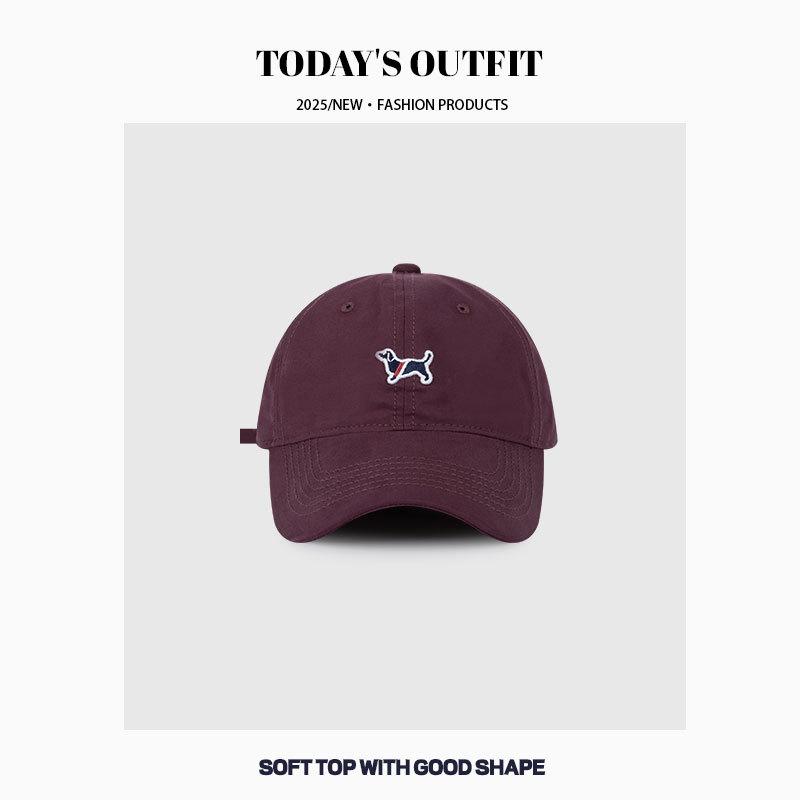 Korean Style Cartoon Cute Dog Baseball Hat Men and Women Soft Tops and Stylish Faces Small Duckball Cap Sun Protection Hat