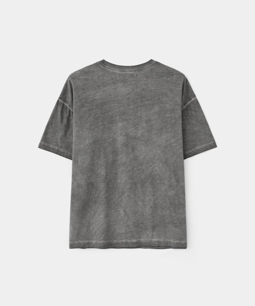 MAISON MINED Doodle Heart Washing Half T Charcoal