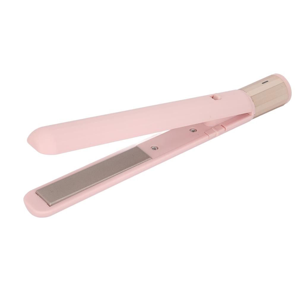 Mini Flat Iron 2 In 1 Hair Straightener USB Adjustable Temperature Small Hair Straightener Curler