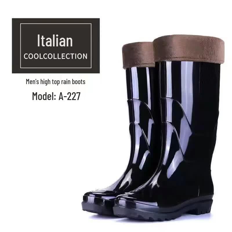 Men s Non-slip Waterproof High-Tube Rain Boots