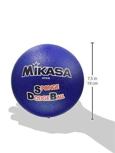 MIKASA Sponge Dodgeball, 57cm (for Preschoolers To Elementary School Students), 135g, Blue, STD-18 BL