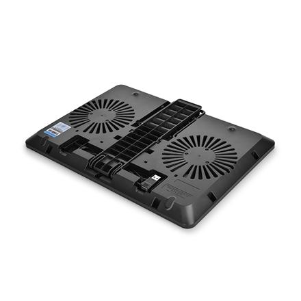 Deepcool | U-Pal | Notebook stand-cooler up to 19" | Black