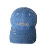 European and American Denim Rhinestone Alphabet Baseball Cap Men and Women Couples Four Seasons Curved Edge Cap Old Hole Sun Hat