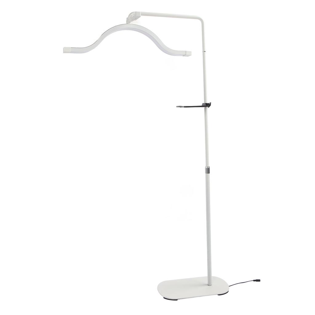 Floor Half Moon Light 29inch Rotating Hd 45W 3200K5600K Height   with Phone Clip Half Moon Lamp for Buty Skincare