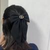 Black Velvet Large Bow Clip: Classic, Versatile Updo Accessory