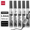 Deli Black Oil-Based Thick Tip Marker Pen, 10-Pack