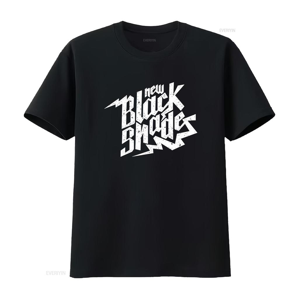 Gothic Heavy Metal New Black Shades Typographic Print Streetwear Cool Casual T Shirt Vintage Washed Top For Everyday Wear