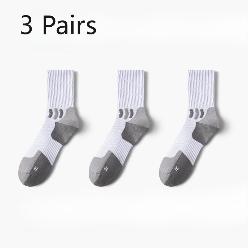 3 Paar Damen Frühling und Sommer Lauf-Sport-Mesh Atmungsaktive Deodorant Antibakterielle Kniestrümpfe