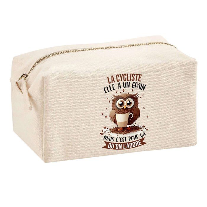 Multifunction Pouch Cyclist Owl Grain Birthday Christmas Gift Colleague Original Idea | School Pouch Office Supplies