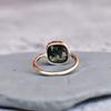 Genuine Moss Agate Ring Agate Handmade  Ring Square Moss Agate Ring Healing Gemstone Ring Sterling Silver Ring Bridesmaid Gift