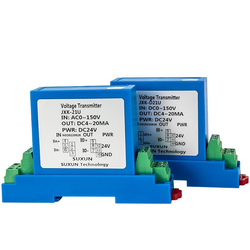 DC/AC Voltage Transmitter 500V 1000V 4-20mA 0-10V Voltage Transducer RS485 AC Hall Voltage Sensor