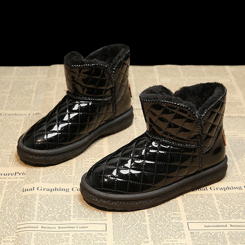 

Popular snow boots women s 2025 new winter velvet thickened warm versatile short boots women s fur integrated cotton shoes 35