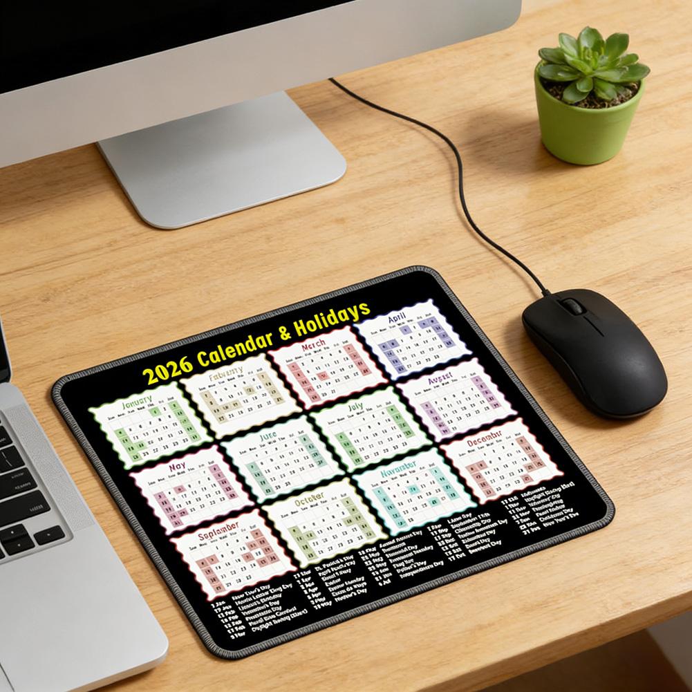 

Portable 2026 Calendar Pad Featuring Waterproof Coating and Non-Slip Bottom Full-Year Calendar for Organized Scheduling China Mainland