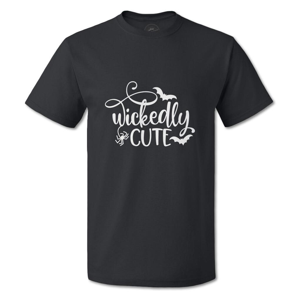 Funny Graphic T Shirts Halloween Wickedly Cute Cotton Bats Top Frankenstein L