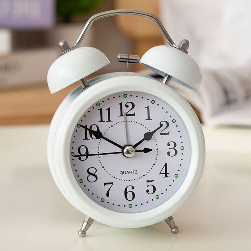Creative Retro Alarm Clock Super Loud Silent Table Clock Time Planning Clock  Room Decoration