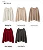 Women's Retro Cashmere Hooded Knit Sweater - Autumn/Winter Loose Zip Cardigan