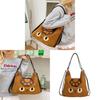Cat Shoulder Bag Pu Leather With Padded Straps For Teens And Women