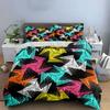 Colorful Geometric Three-Piece Set Design Kid'S And Adults' Bedroom Decor, Exquisite Three-Piece Bedding Set Gift