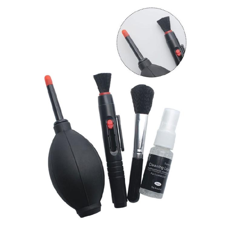 6Pcs Travel Ready Digital Cleaning Kit Features Soft Brush Sprays Bottle and Case for Field Photography