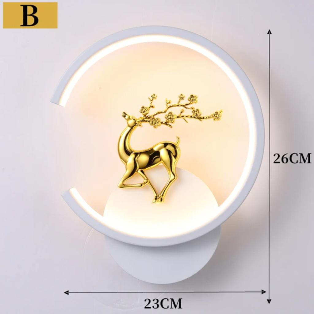 New Indoor Creative Decoration Bedside Lamp Nordic Modern Personalized Wall Lamp Metal Luxury Wall Light  Living Room Restaurant