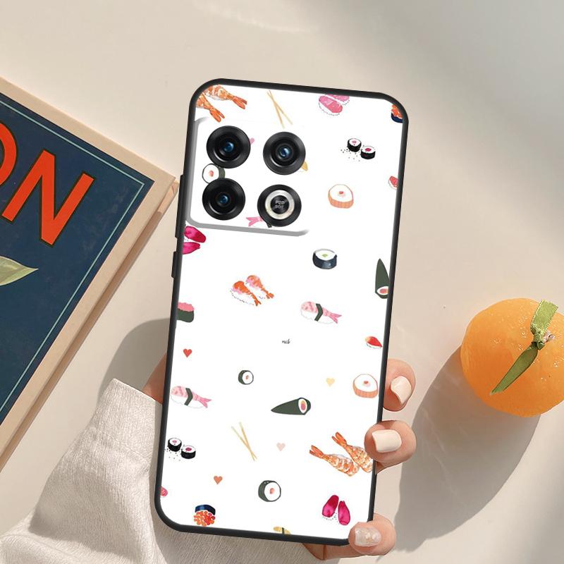Kawaii Sushi Pattern Case For OnePlus Nord 5 CE 2 3 4 Lite N20 N30 OnePlus 15 13 12 11 13T 10T 10R 12R 13R Cover