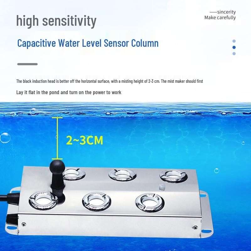 6-Head Ultrasonic Fog Maker Humidifier for Hotel, Garden, Pond, and Pool
