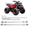 Steering Shaft Tie Rod Silver Easy Install Wide Application 1 Pair Steel Alloy Clear Thread ATV Tie Rods Kits for ATV Go Kart