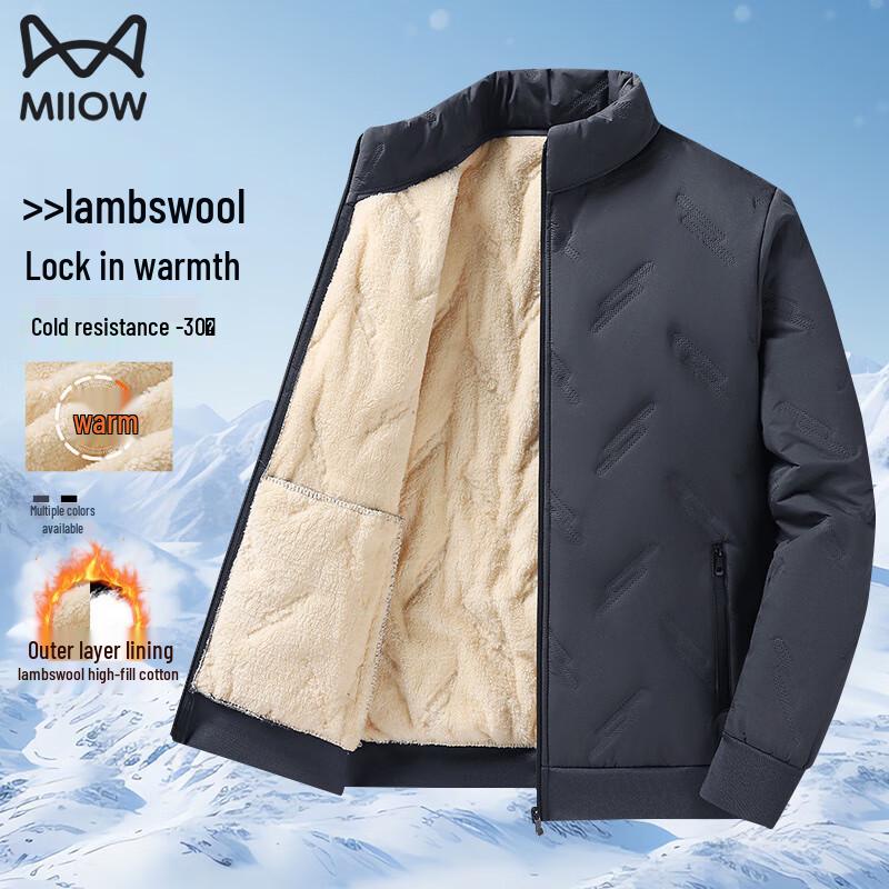 

Мужская теплая зимняя куртка из овечьей шерсти Maoren XL